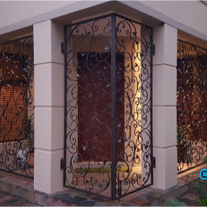Welded Steel Designer Scroll Gate and Panels